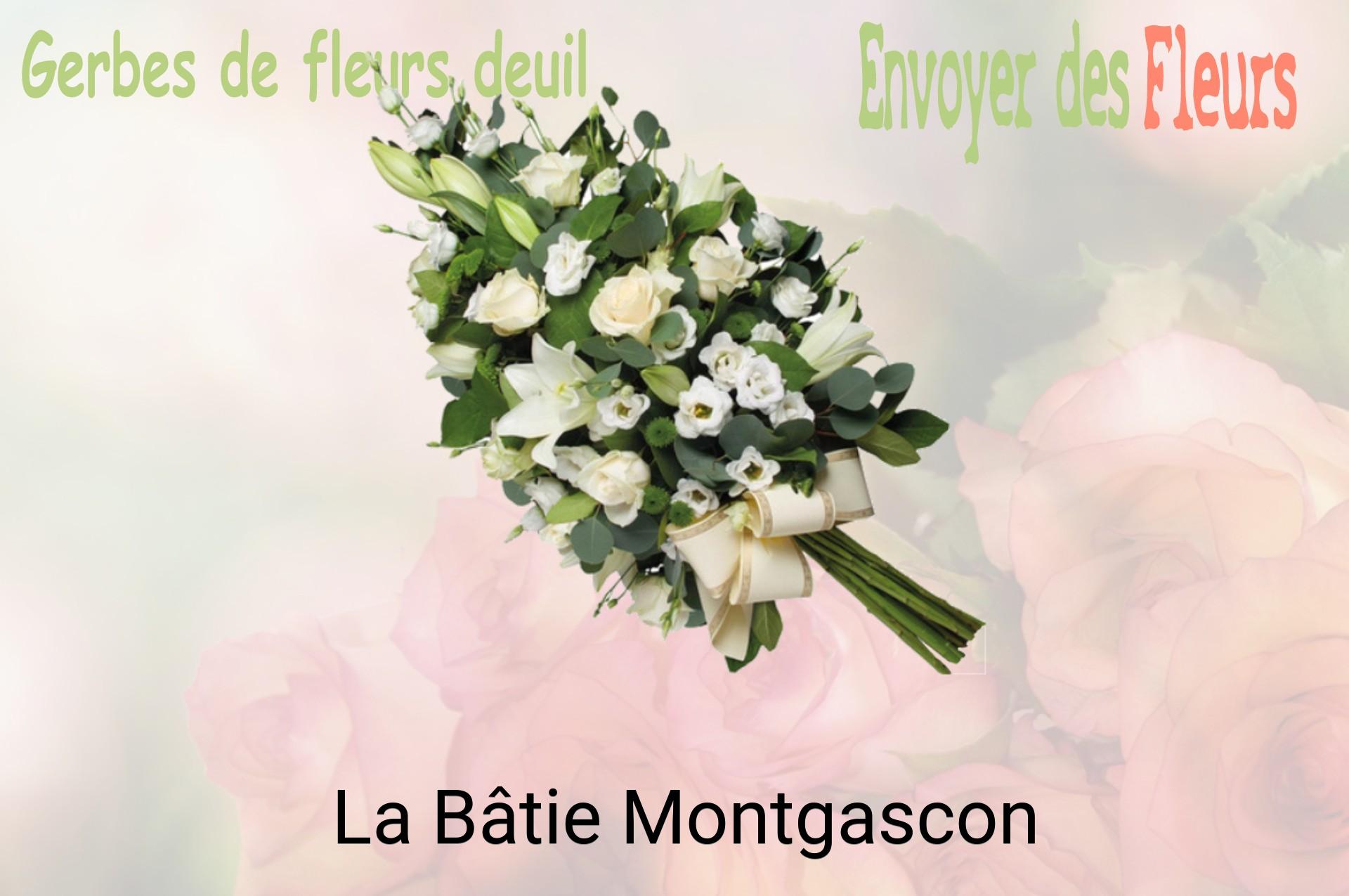 Gerbe de fleurs de deuil livrée à La Bâtie-Montgascon